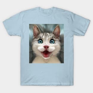 Happy Cat Mask T-Shirt